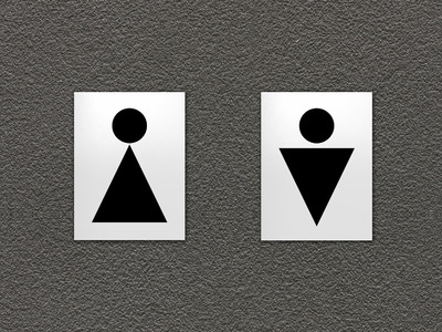 Табличка на дверь туалета