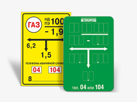 Знак газопровода